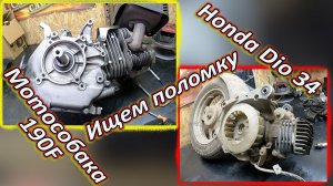 Новый проект МОТОРДвойное вскрытие: Аномальный 190F и мертвая Honda Dio. Ищем поломку!Ы