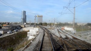 Вид из последнего вагона поезда 380 - Прибытие на станцию Челябинск-Главный_20220919