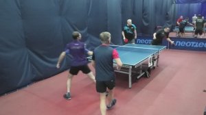 отбор Попов/Бадаев (1465) - Здобнов/Захаров (944) 09.03 настольный теннис Парный турнир