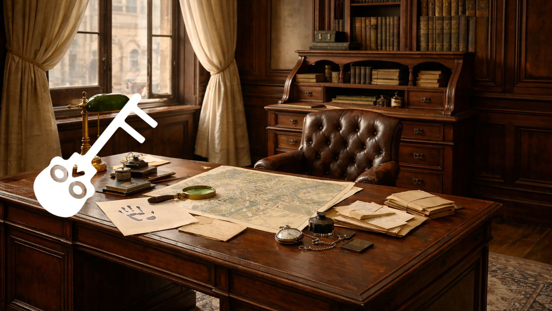 Оркестровая детективная музыка 4 часа 🕵️ Кабинет частного детектива начала XX века