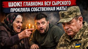 ⚡️ШОК! Главкома ВСУ Сырского Прокляла Собственная Мать! Зеленский аж Присел!