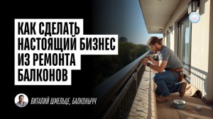 Как сделать настоящий бизнес из ремонта балконов – интервью с франшизой Балконычч от Businessmens