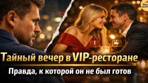 Тайный вечер в VIP-ресторане. Правда, к которой он не был готов