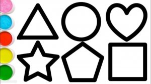 Рисунок раскраска. Как нарисовать фигуры