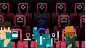 Мы попали в игру кальмара в майнкрафт