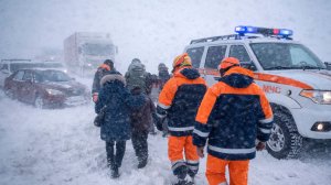 Сотни людей застряли на дорогах Казахстана из-за снежных буранов по всей стране