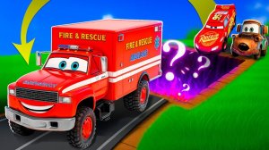 Машинки летают и прыгают! Развивающие мультики Машины помощники. Мультфильмы про машинки