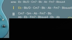 Intimate Rock Ballad Guitar Backing Track in Eb