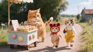 Видеоблог семьи котят в тигровой шапке и ситцевом котятнике на Хэллоуин 🎃 Уютный день поделок и вып