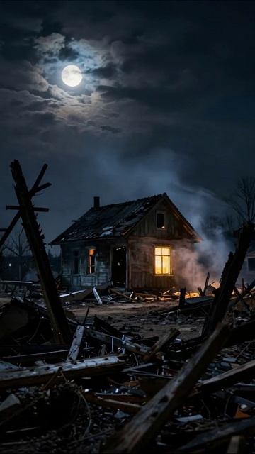 Тени прошлого: разоренные мечты #разрушение #безнадежность #печаль