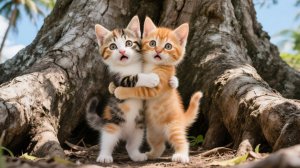 Ожерелье из ракушек, которое Рыжик и Муму старательно сделали для мамы-кошки