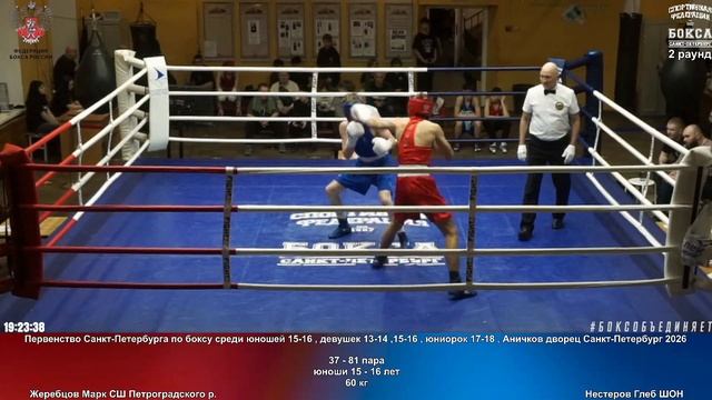 81 60 кг Жеребцов Марк СШ Петроградского р. Нестеров Глеб ШОН