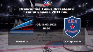 ХК "Невский" 14 - ХК "СКА Стрельна" 14 | 14.03.2026