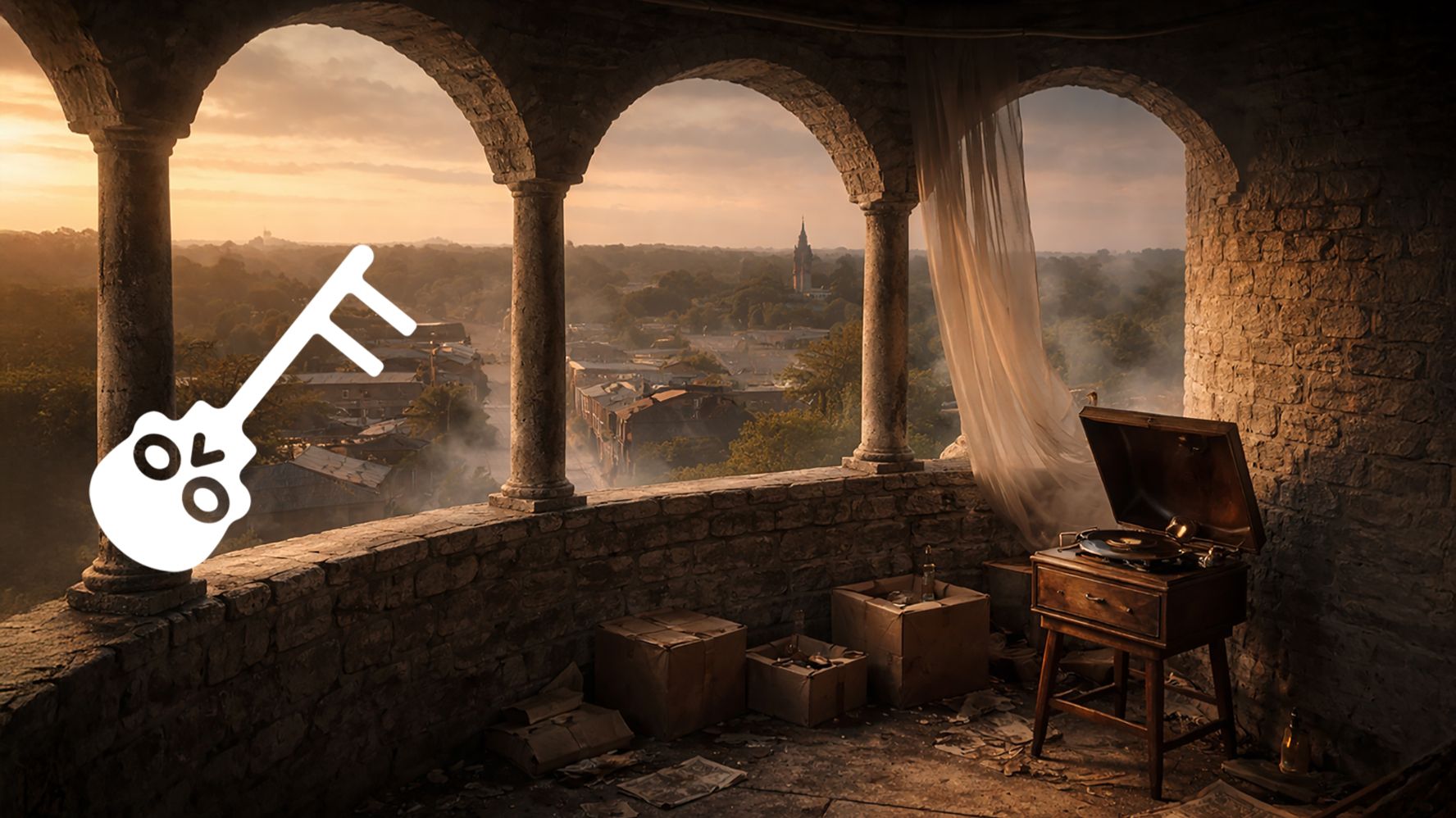 Панорама вымышленного городка 60-х 🎙️ Атмосферная музыка в стиле радиостанции