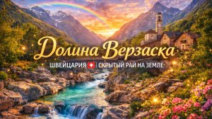 Долина Верзаска, Швейцария 🇨🇭 | Скрытый рай на Земле | Пешая экскурсия в формате 4K