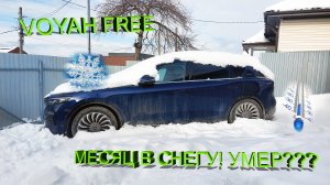 Voyah Free. Месяц под снегом без зарядки.