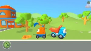 Грузовичок Лева. Собираем экскаватор. Игра
