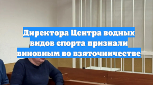 Директора Центра водных видов спорта признали виновным во взяточничестве