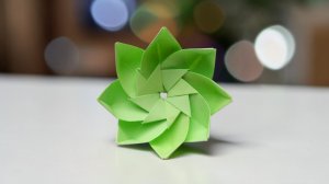 Бумажный цветок оригами своими руками