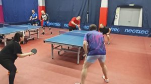 1/8 финала Балашов/Нельсон (1373) - Дмитриев/Голота (990) 09.03 настольный теннис Парный турнир