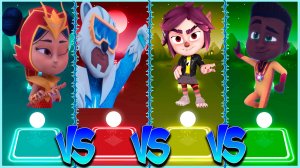 Герои в масках Coffin Dance в Tiles Hop lvl 7 - Мультик PJ Masks