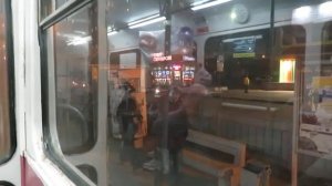 Ульяновск. Поездка на трамвае Tatra T3SU №1174, маршрут 4