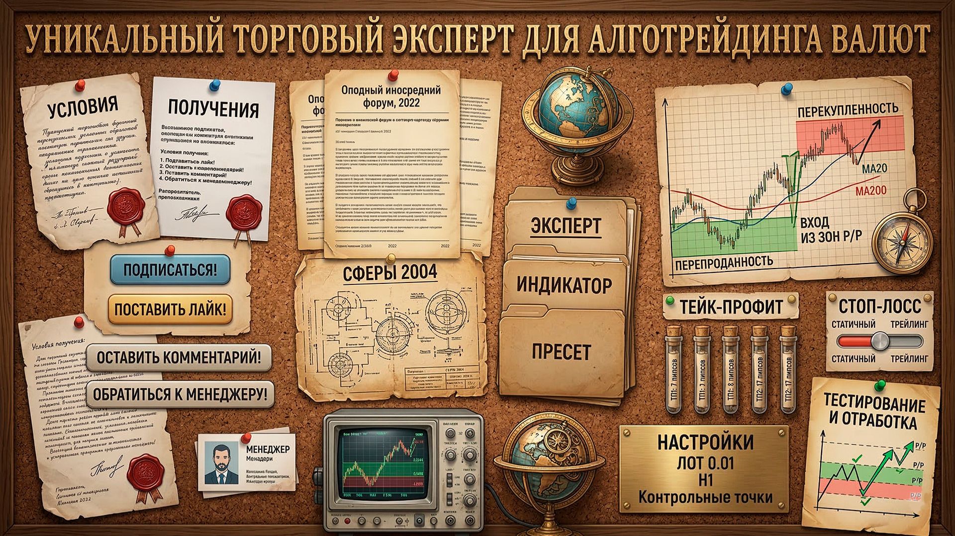 Уникальный торговый эксперт для алготрейдинга валют