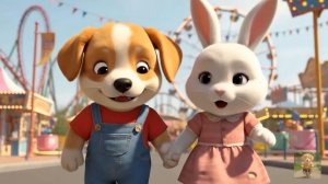 Маленький щенок спасает раненого Кролика 🐰🚴♂️ Усердно работает, чтобы купить Своему другу новый ве