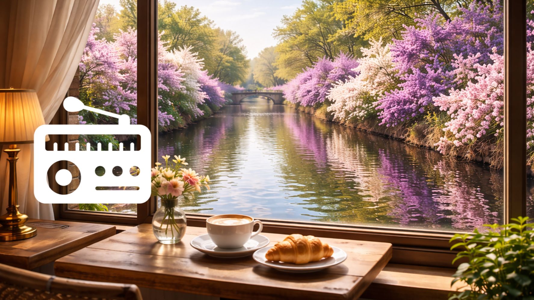 Сирень у воды 💜 1 час | Бодрая весенняя музыка для хорошего настроения