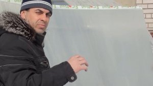 Укладывание поликарбоната на теплицу