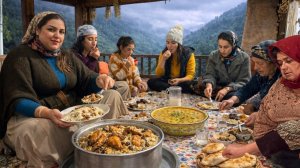 История сельской девушки- Бабушкин жареный цыпленок, суп и красивые деревенские будни