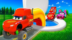 Машинки летают и прыгают! Развивающие мультики Машины помощники. Мультфильмы про машинки