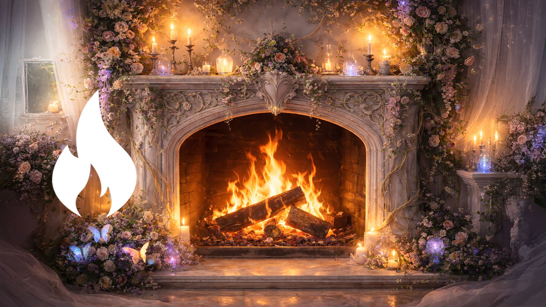 Камин 🔥 10 часов | Звук огня для сна, расслабления и уюта | Потрескивание дров