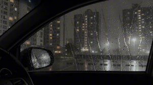Звуки проливного дождя в автомобиле. Глубокий сон, белый шум 🌧️