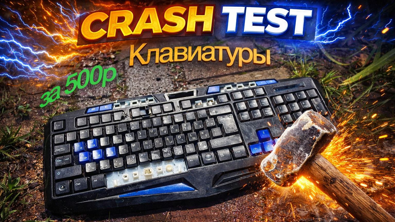 Crahs test клавиатуры