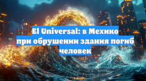 El Universal: в Мехико при обрушении здания погиб человек
