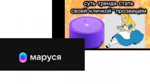 меня вечно называют колонка Маруся 
потому что у меня имя такое 🥲