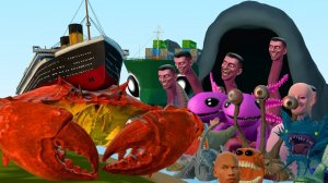 КРАБ ТИТАНИК МОРСКОЙ МОНСТР ПРОТИВ МОРСКИХ ЧУДОВИЩ