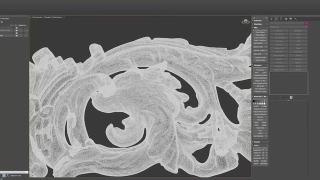 3d Орнамент Классической двери.