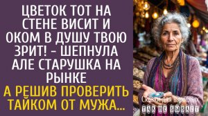Истории из жизни: Цветок тот на стене висит и оком в душу твою зрит! - шепнула Але бабушка на рынке…