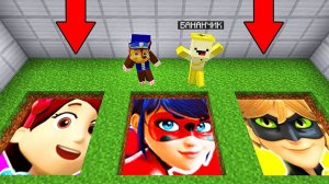 ВЫБЕРИ ПРАВИЛЬНЫЙ ПОРТАЛ ЛЕДИ БАГ, СУПЕР КОТА И ДЕВУШКИ РАЙДЕРА В МАЙНКРАФТЕ