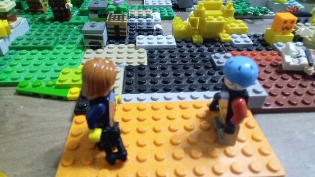 LEGO Stop motion анимация дуель.