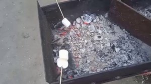 Жарим маршмэллоу с Вовой Бел.