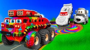 Машинки летают и прыгают! Развивающие мультики Машины помощники. Мультфильмы про машинки