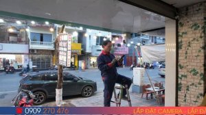 Lắp Camera cho khách hàng ở phố Lê Lợi, Hải Phòng.