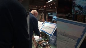 Гуашевый мастер-класс Всеволода Романкова в "Передвижнике"