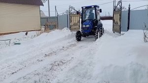 Отзыв владельца минитрактора 🚜 Ловол 35 л.с.Уборка ❄️ снега,стоит ли покупать такой трактор 🚜!