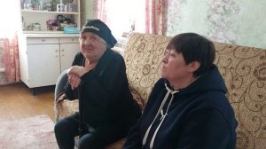 Навестили вдову Олесю Андреевну