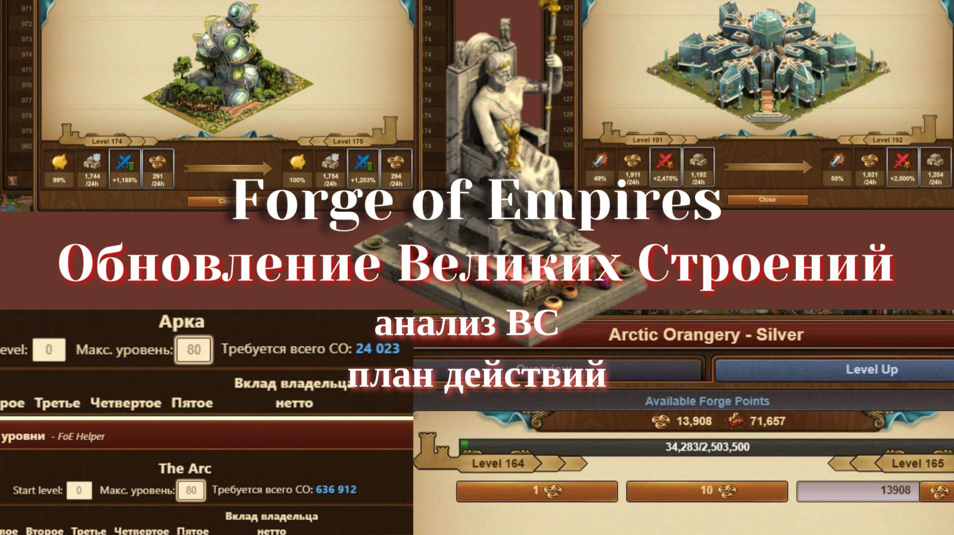 Обновление Великих строений в Forge of Empires. Анализ ВС и план действий смотреть онлайн