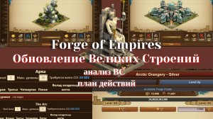 Обновление Великих строений в Forge of Empires. Анализ ВС и план действий